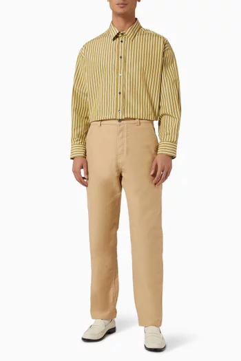 Ami de Coeur Striped Shirt in Cotton Poplin