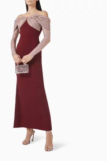 Crystal-embellished Gown