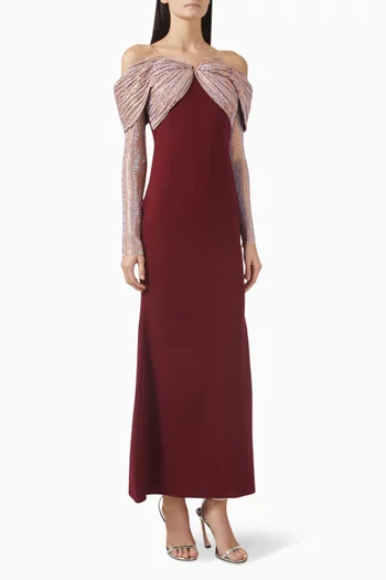 Crystal-embellished Gown