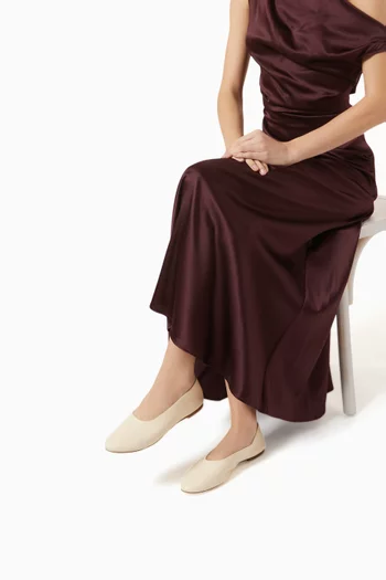 Alba Ballet Flats in Leather