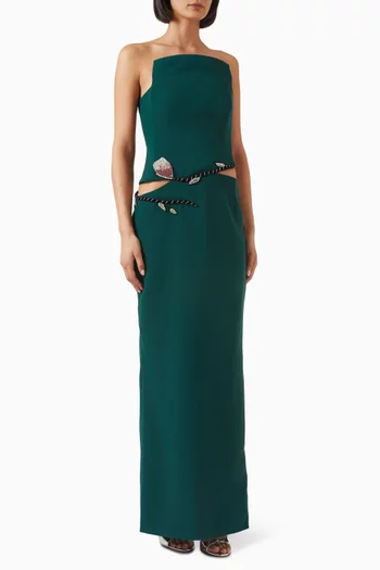 The Unlock Crystal-embroidered Gown