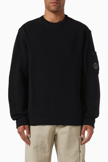 Long-sleeved Sweater in Cotton-knit