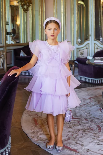 Ilara Ruffled Dress in Organza