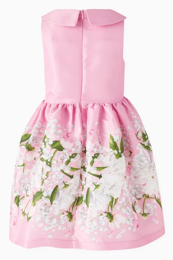Flared Floral Dress
