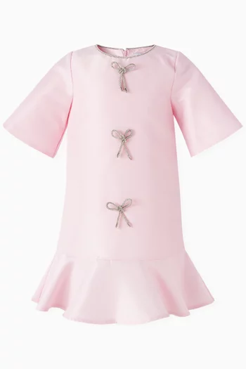 Bow Dress in Satin