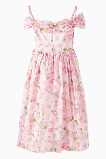 Off-shoulder Rosy Dress