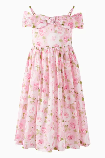 Off-shoulder Rosy Dress