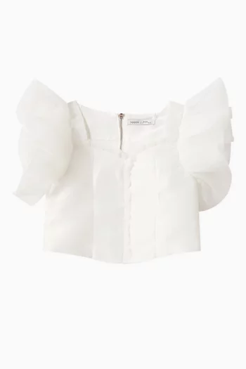 Ruffle Top in Organza