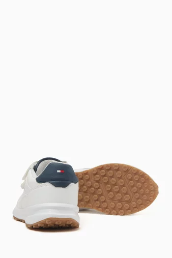 Low-top Sneakers in Faux Leather