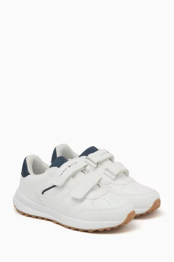 Low-top Sneakers in Faux Leather
