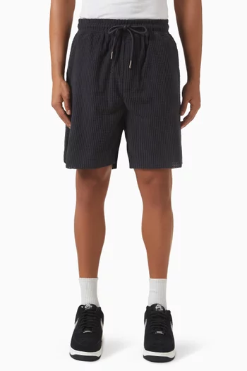 Grid-knit Shorts