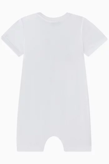 Teddy Logo Romper in Cotton