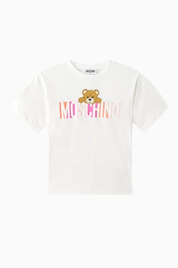 Bear Logo T-shirt in Cotton