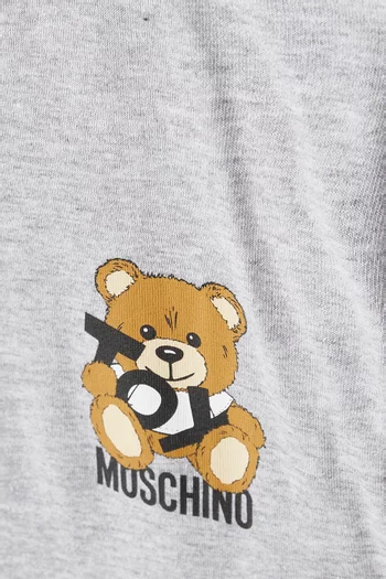 Teddy Print T-shirt in Cotton