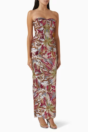 Dahlia Sequinned Maxi Dress