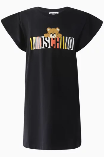 Teddy Flounce-sleeve T-shirt in Cotton Jersey