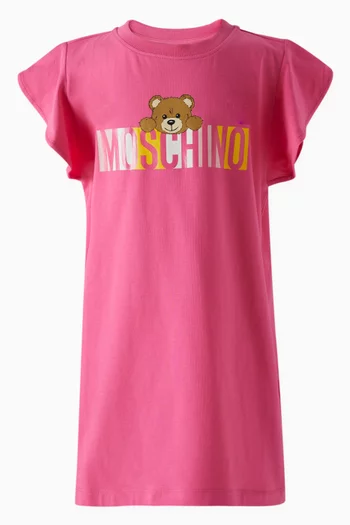 Teddy Flounce-sleeve T-shirt in Cotton Jersey