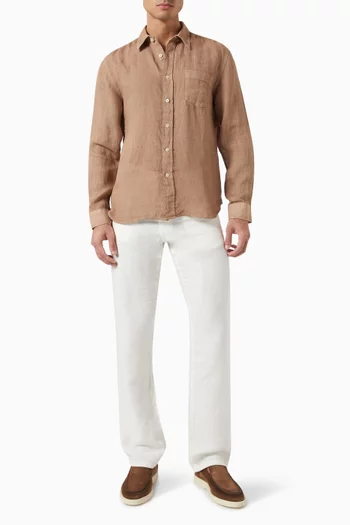 Long-sleeve Shirt in Linen