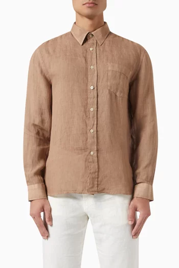 Long-sleeve Shirt in Linen