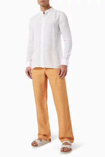 Drawstring Pants in Linen