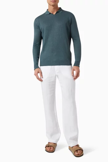 Collar Sweater in Linen