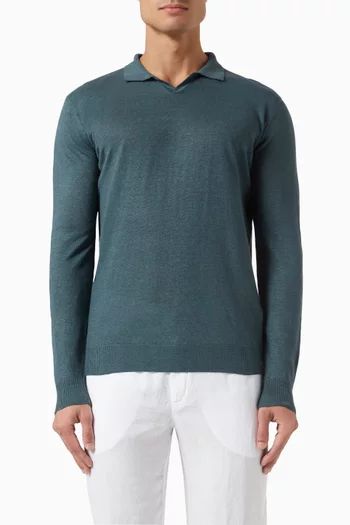 Collar Sweater in Linen