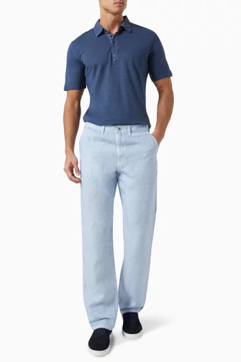 Bootcut Pants in Linen