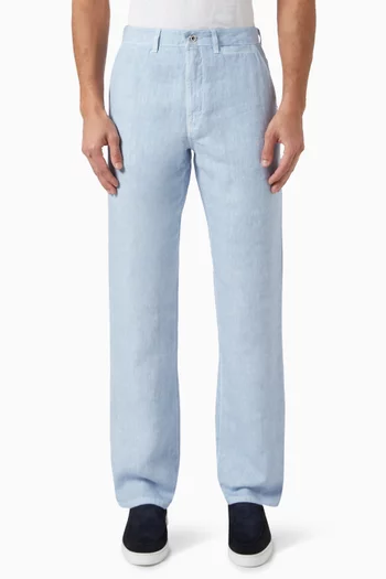 Bootcut Pants in Linen