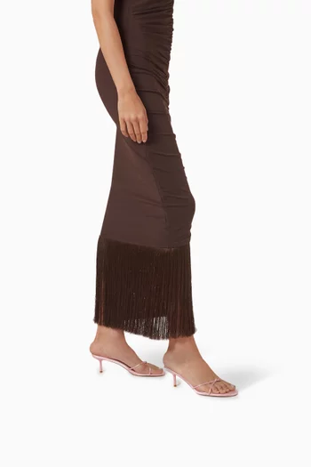 Maeve 55 Mule Sandals in Satin