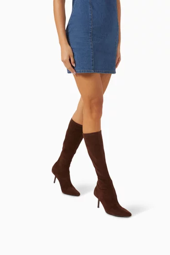 Whistler 55 Knee Boots in Faux Suede