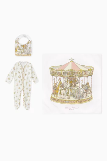 Carousel 3-piece Gift Set in Cotton