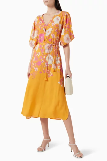 Hera Gypsy Midi Dress in Viscose