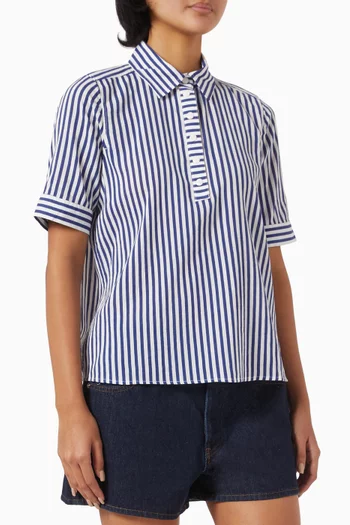 The Snap Polo Shirt in Cotton