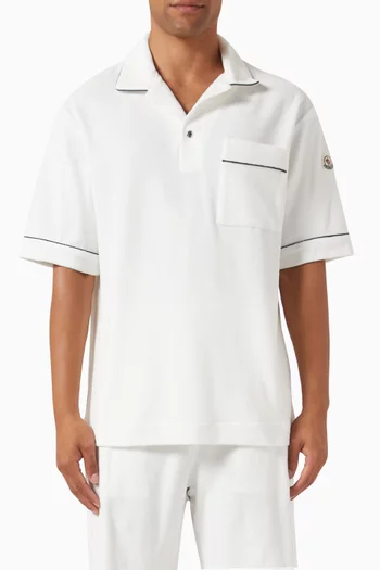 Polo Shirt in Cotton Terry
