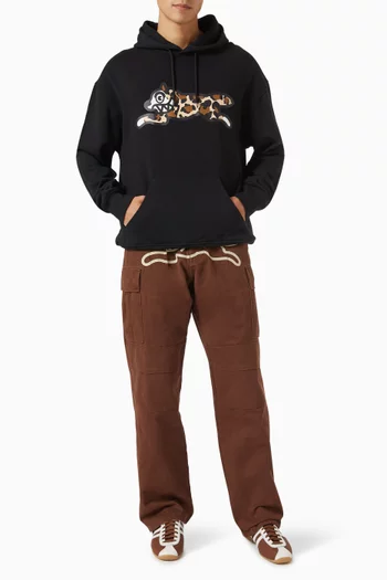 Running Dog Popover Hoodie in Cotton