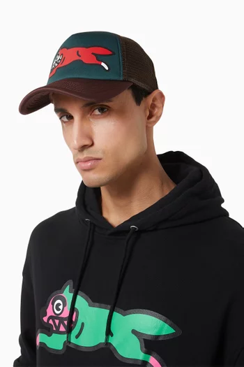 Running Dog Trucker Hat in Mesh