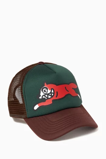 Running Dog Trucker Hat in Mesh
