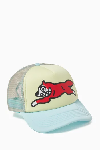 Running Dog Trucker Hat in Mesh
