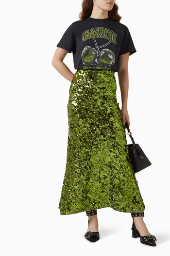 Sequin-embellished Maxi Dress