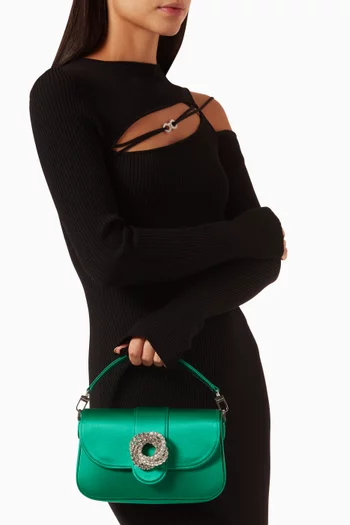 Galaxy Top-handle Bag in Satin