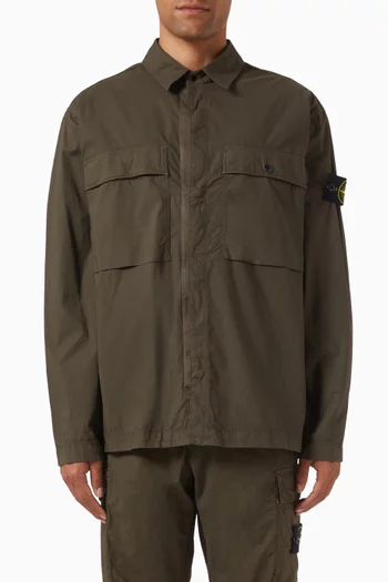 Overshirt in Stretch Cotton