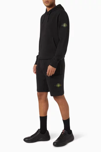 Logo-patch Hoodie in Cotton