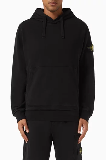 Logo-patch Hoodie in Cotton