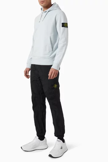 Logo-patch Hooded Sweatshirt in Cotton