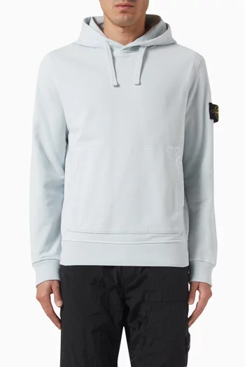 Logo-patch Hooded Sweatshirt in Cotton