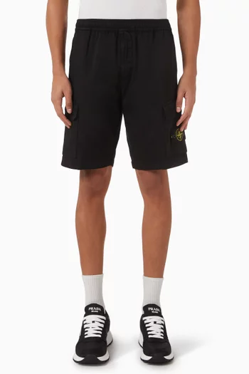 Cargo Bermuda Shorts in Stretch Cotton Tela