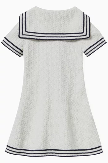 Striped Sailor Dress in Cotton-knit