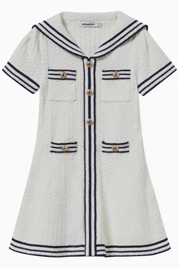 Striped Sailor Dress in Cotton-knit