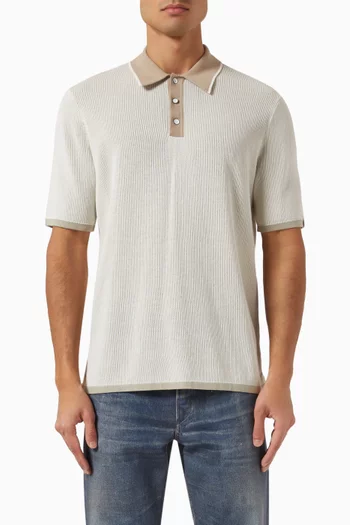 Harvey Polo Sweater in Knit