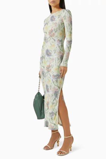 Floral Midi Tube Dress